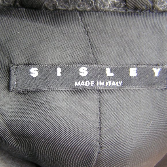 SISLEY ITALIAN WOOL TOP COAT OVER COAT EU 50 US 42 - Picture 3 of 12